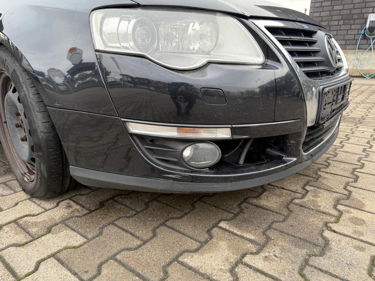 VW Passat 3C BJ10 original Stoßstange Stoßfänger vorn LC9X Deep Black Perl